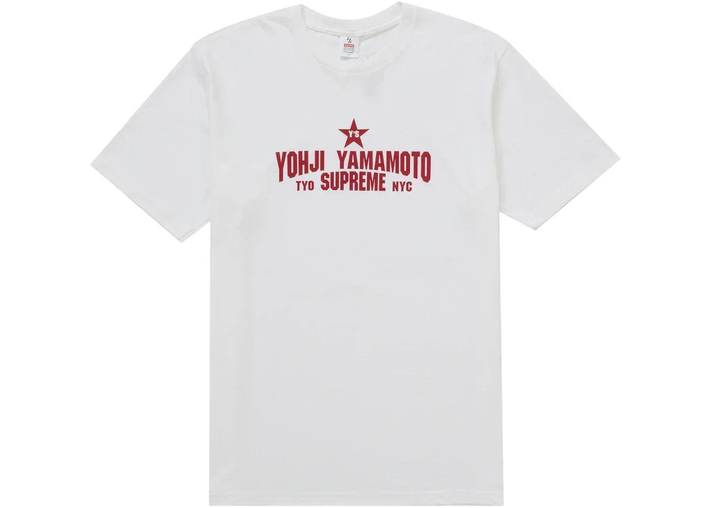 Supreme Y's by Yohji Yamamoto Star Tee White -1