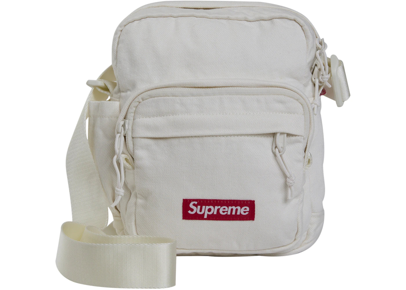 Supreme Denim Shoulder Bag White -1