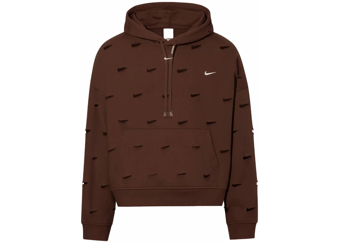 Jacquemus x Nike Le Swoosh Hoodie Brown -1