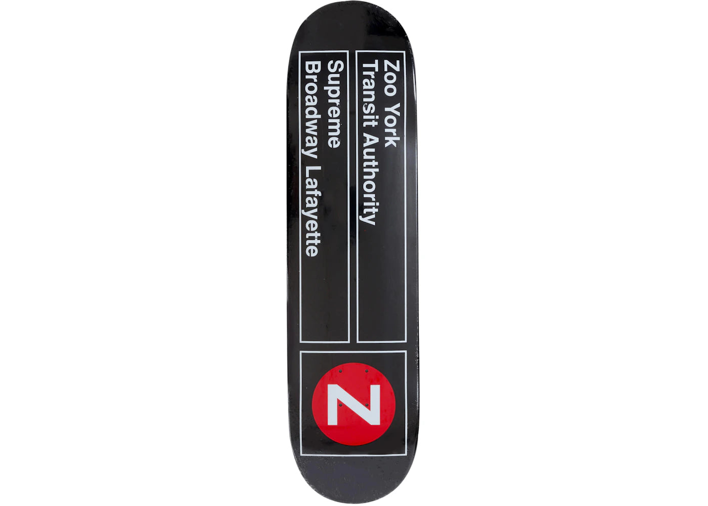 Supreme Zoo York Skateboard Deck Black -1