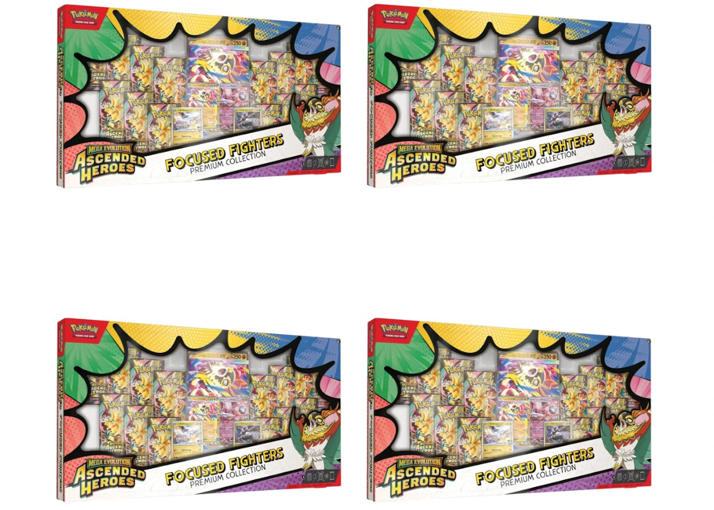 2026 Pokémon Mega Evolution Ascended Heroes Focused Fighters Premium Collection (Sam's Club Exclusive) 4x Lot -1