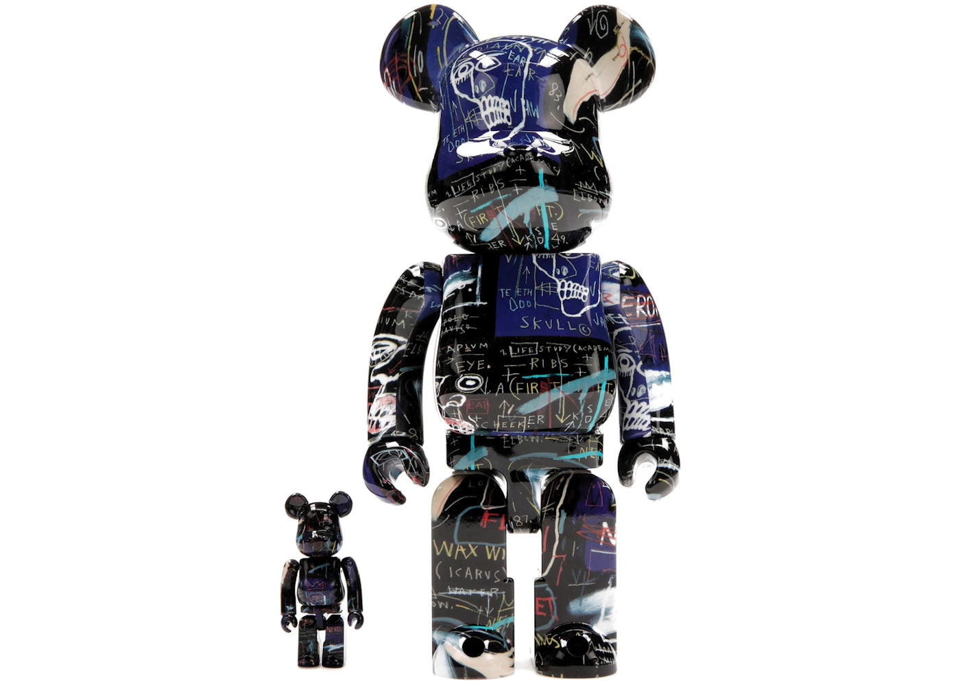 Bearbrick Jean-Michel Basquiat #7 100% & 400% Set -1
