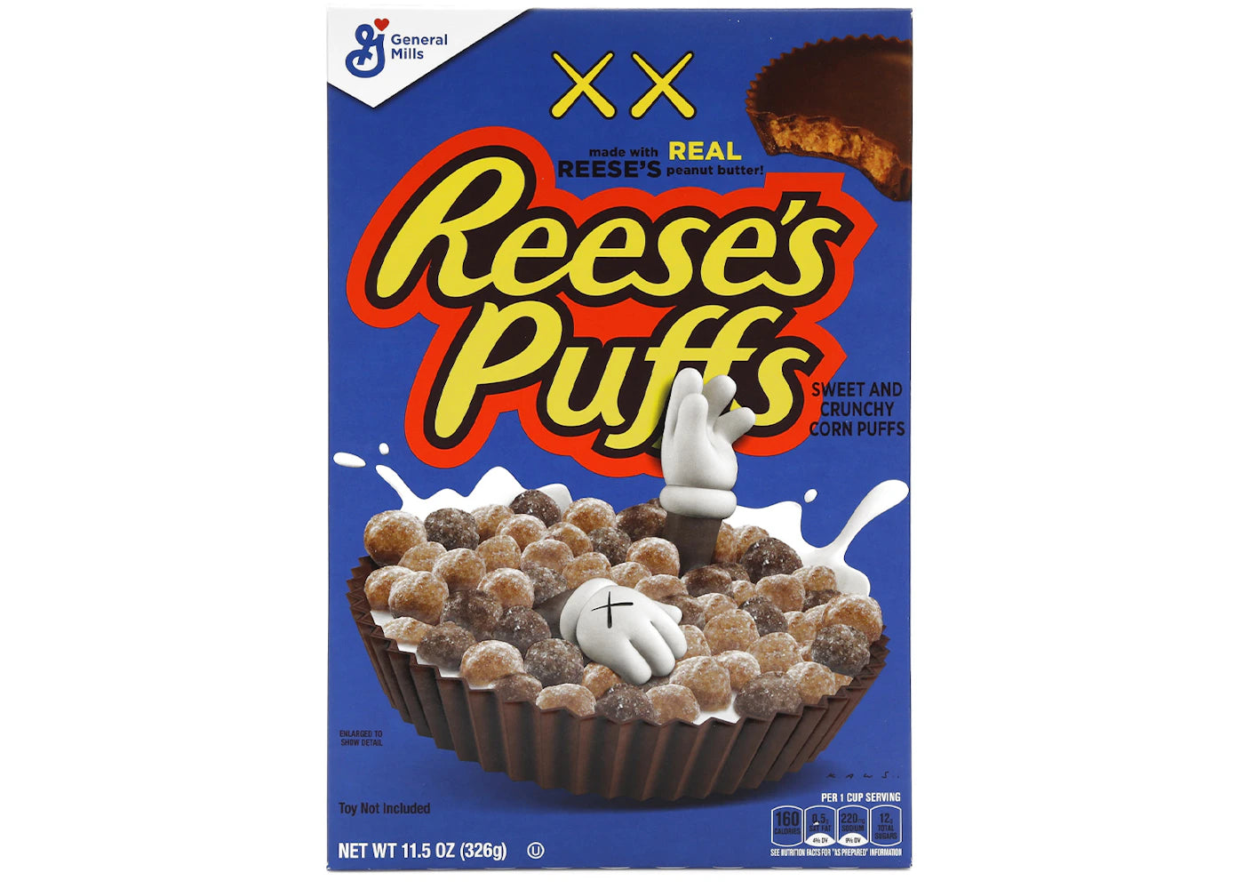 KAWS x Reese's Puffs Limited Edition Cereal (Not Fit For Human Consumption) Blue -1
