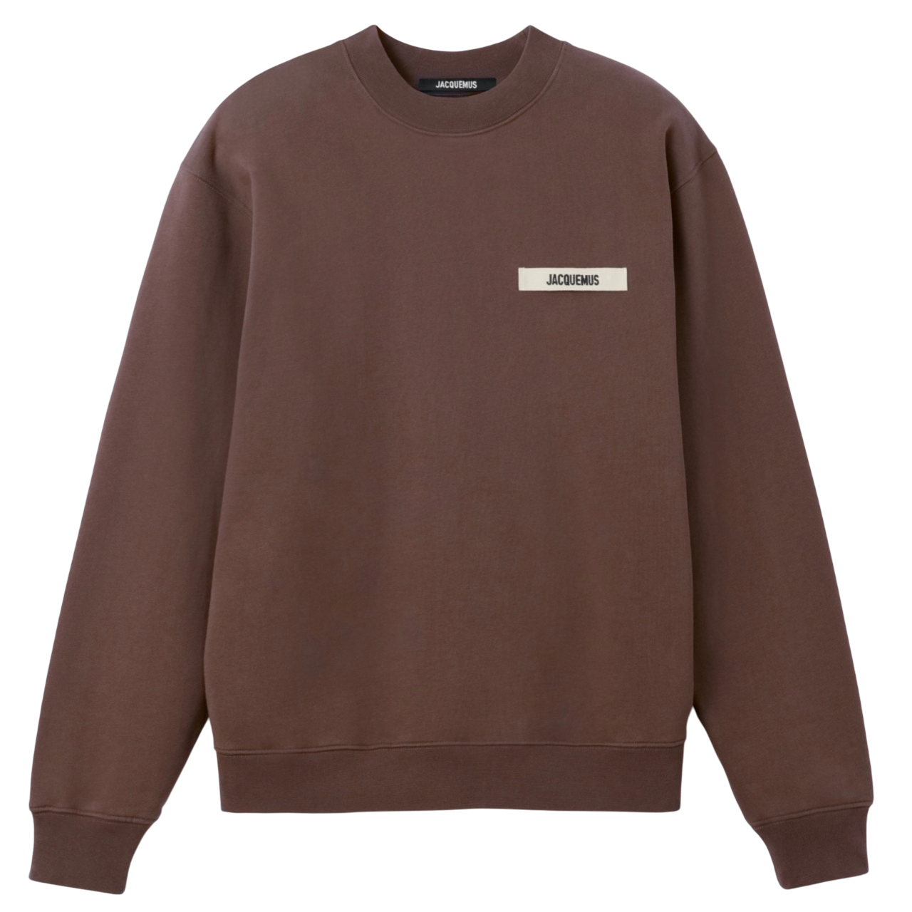 Le Sweatshirt Gros Grain Jacquemus Dark Brown -1