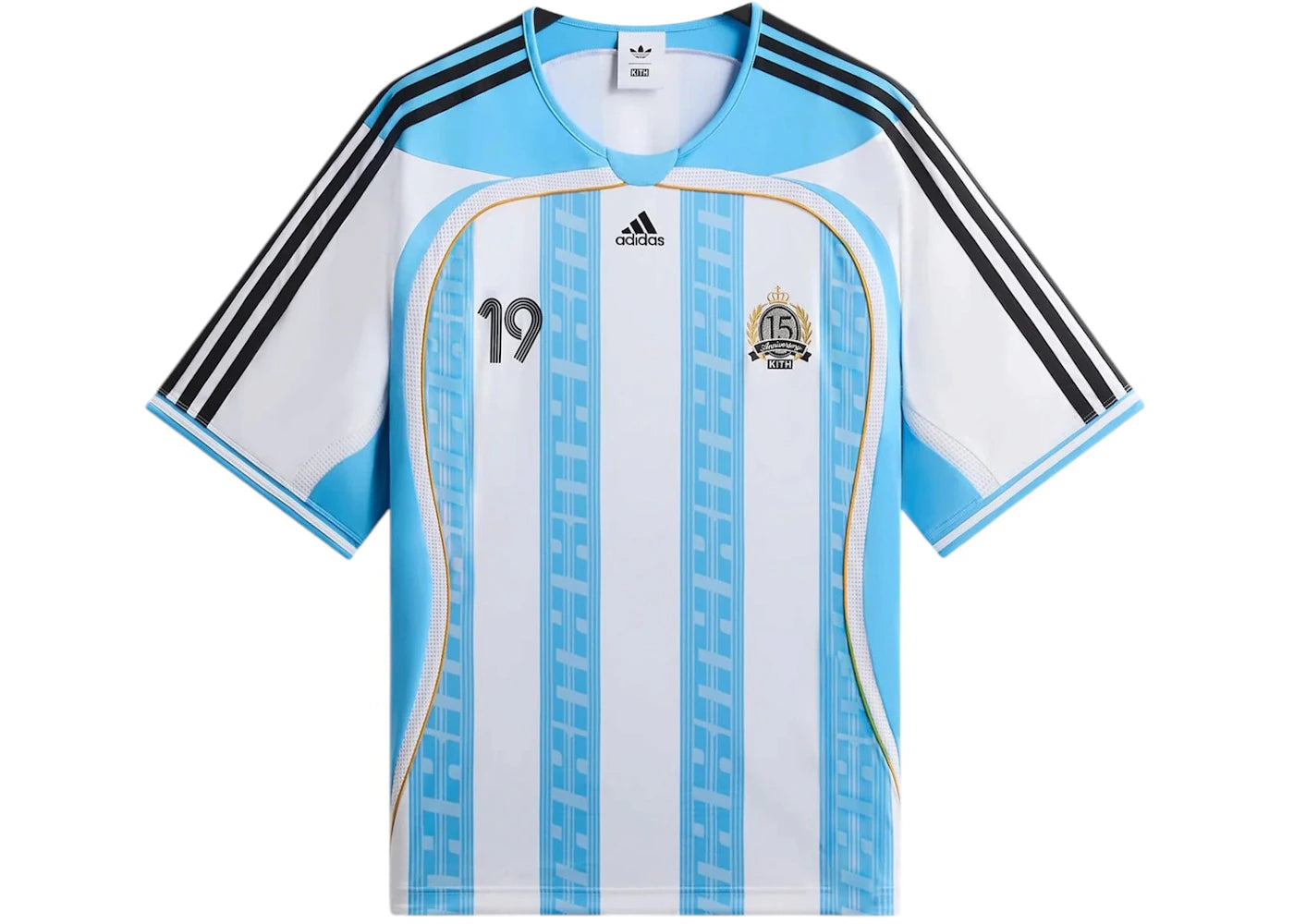 Kith x adidas Messi Football Jersey Blue/White -1