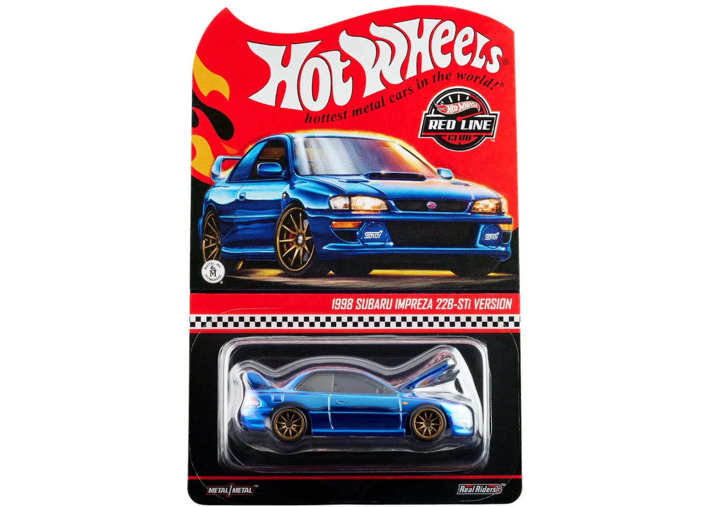 Hot Wheels RLC Exclusive 1998 Subaru 22B-STi Spectraflame OTTO Blue -1