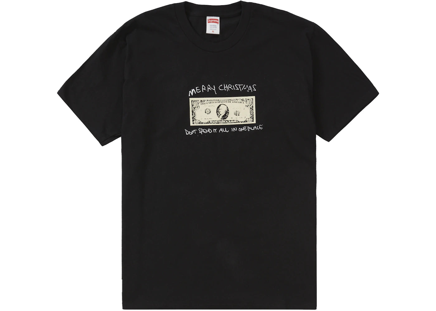 Supreme Spend It Tee Black -1