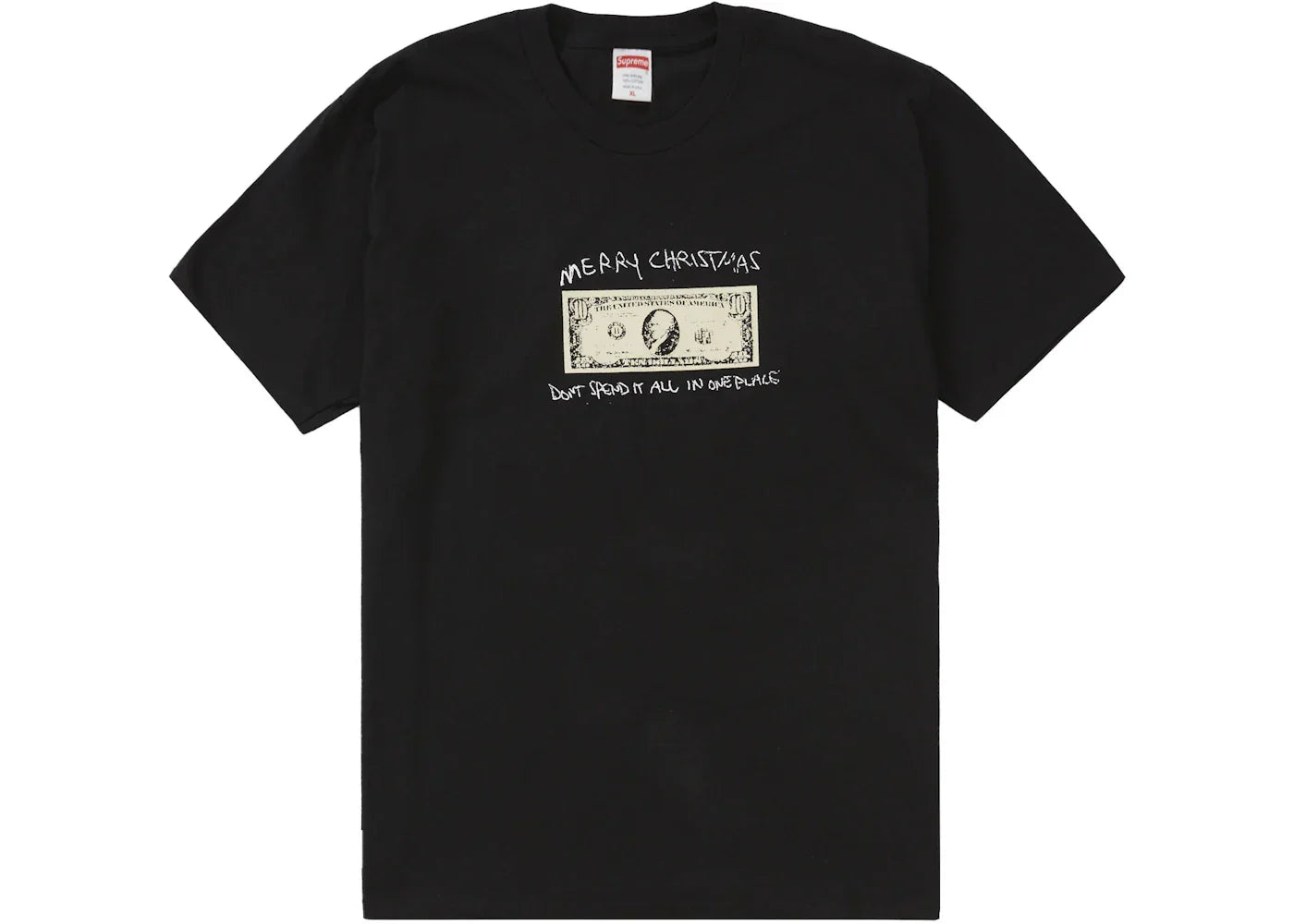 Supreme Spend It Tee Black -1