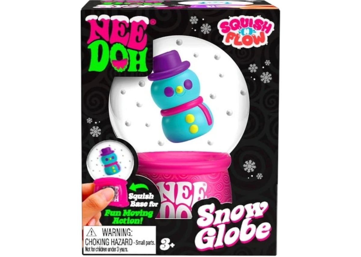 NeeDoh Squishmas Squish n' Flow Snow Globe Groovy The Dohman Squishy Fidget Toy -1