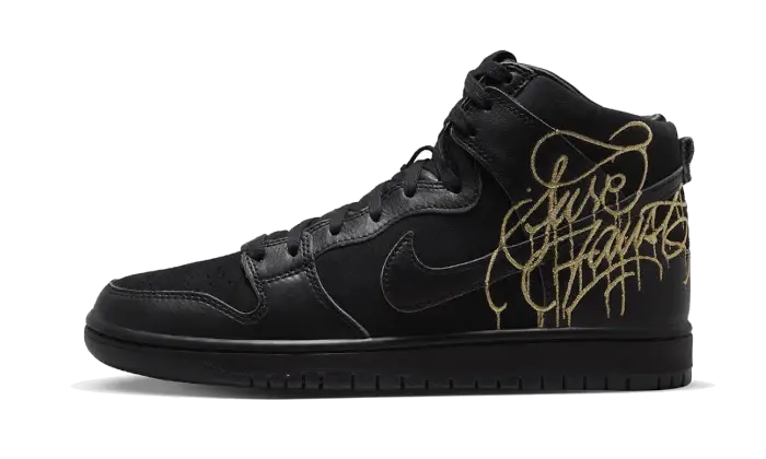 Nike SB Dunk High FAUST noir dore 36 EU 4 US 244