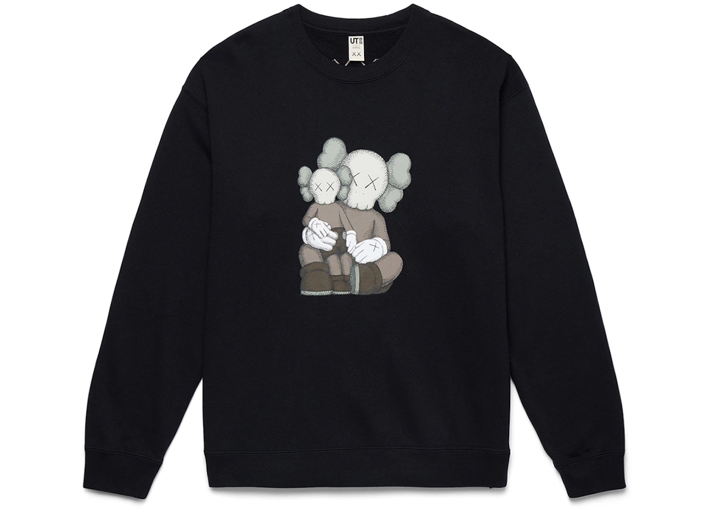 KAWS x Uniqlo Longsleeve Sweatshirt (US Sizing) Black -1