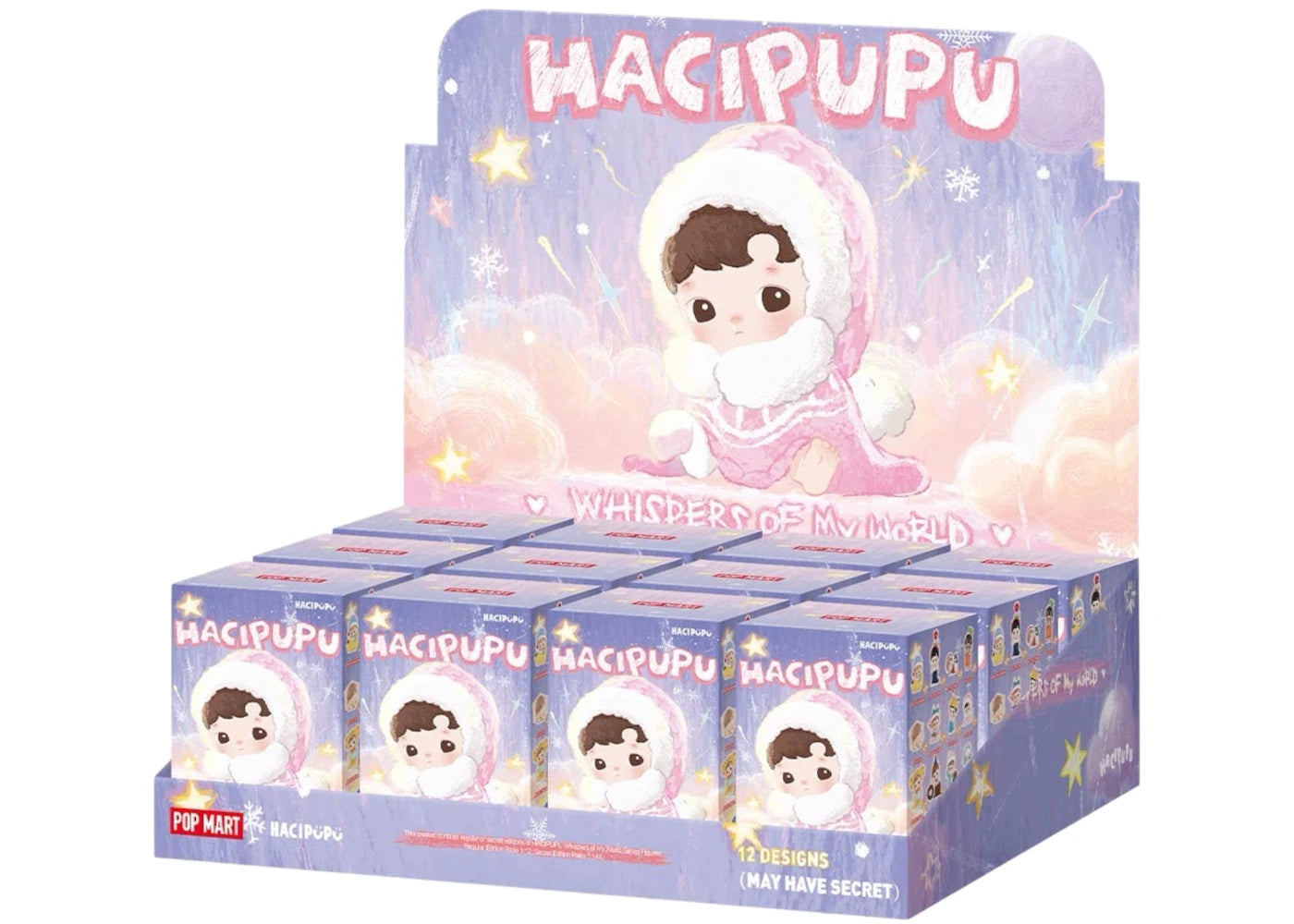 Pop Mart HACIPUPU Whispers of My World Series Figures Sealed Case (12 Blind Box) -1