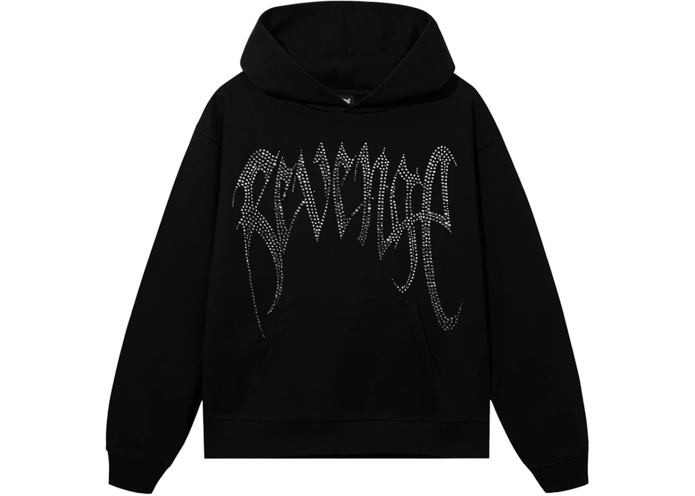 Revenge XXXTentacion Heartbreak Bejeweled Hoodie Black/Clear -1
