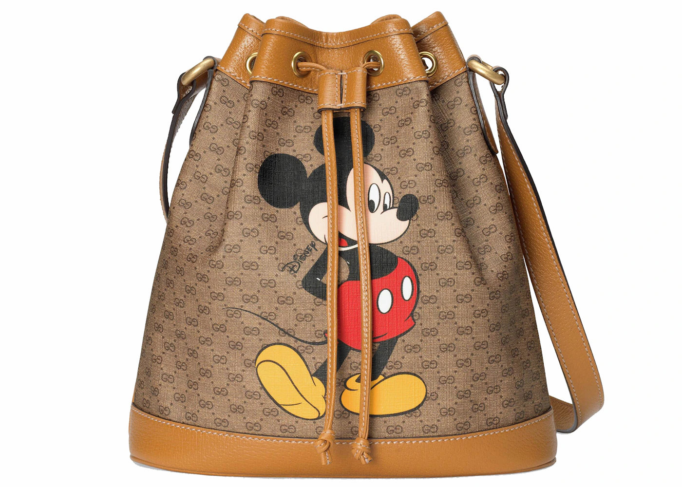 Gucci x Disney Bucket Bag Mini GG Supreme Mickey Mouse Small Beige -1