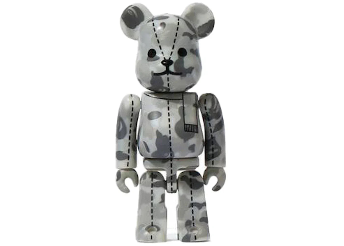 Bearbrick x A Bathing Ape 28th Anniversary Camo #2 100% Grey-1