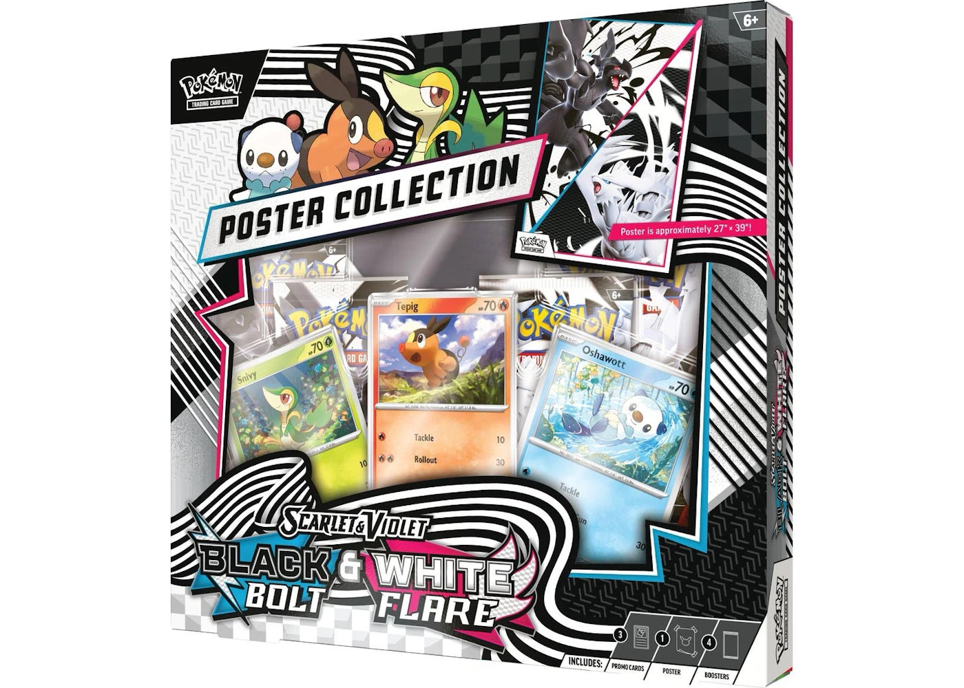 Pokémon Scarlet & Violet Black Bolt/White Flare Unova Poster Collection Box -1