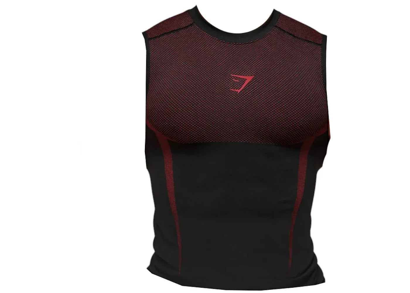 Gymshark Onyx 5.0 Tank Black/Carmine Red -1