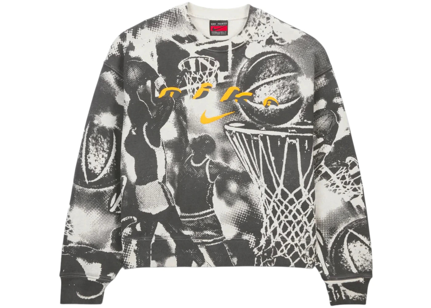 Cactus Plant Flea Market CPFM x Nike Hoop Crewneck Light Bone -1