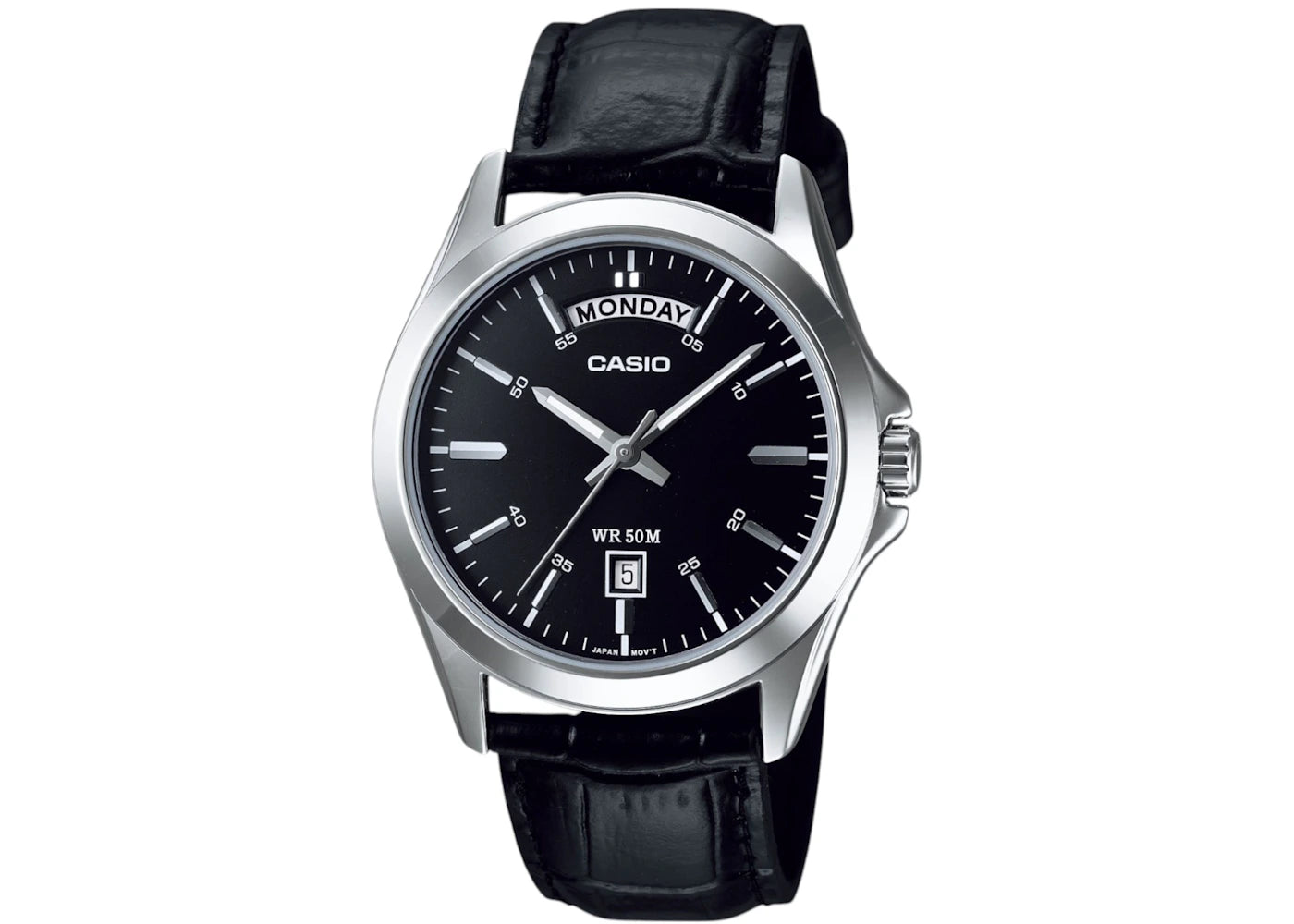 Casio Analog MTP-1370L-1A (Black) -1