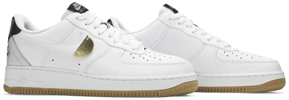 nike air force 1 low nba white grey gum pair