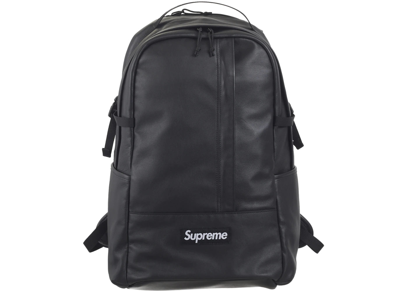 Leather Backpack Black -1