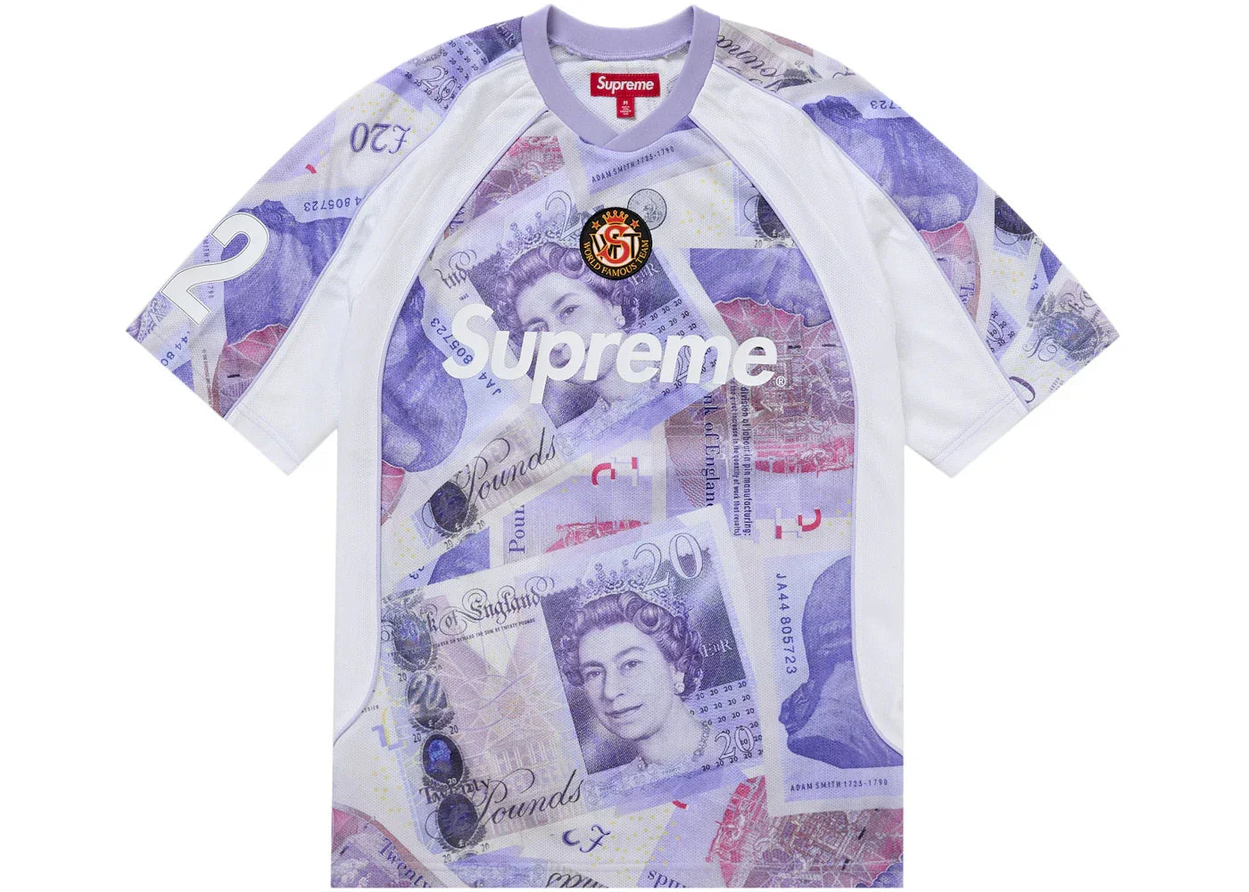 Supreme Pounds Soccer Jersey White -1
