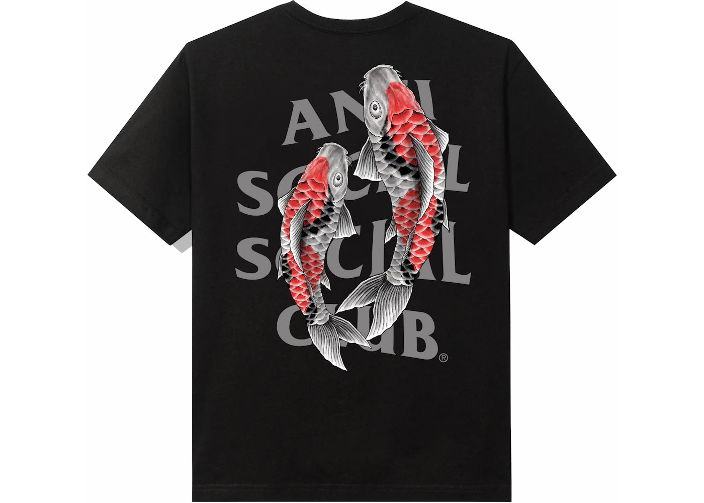 Anti Social Social Club Koi Garden 3M Reflective Tee Black -1