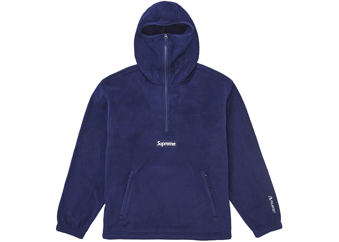 Supreme Polartec Facemask Half Zip Hooded Sweatshirt (FW24) Navy -1