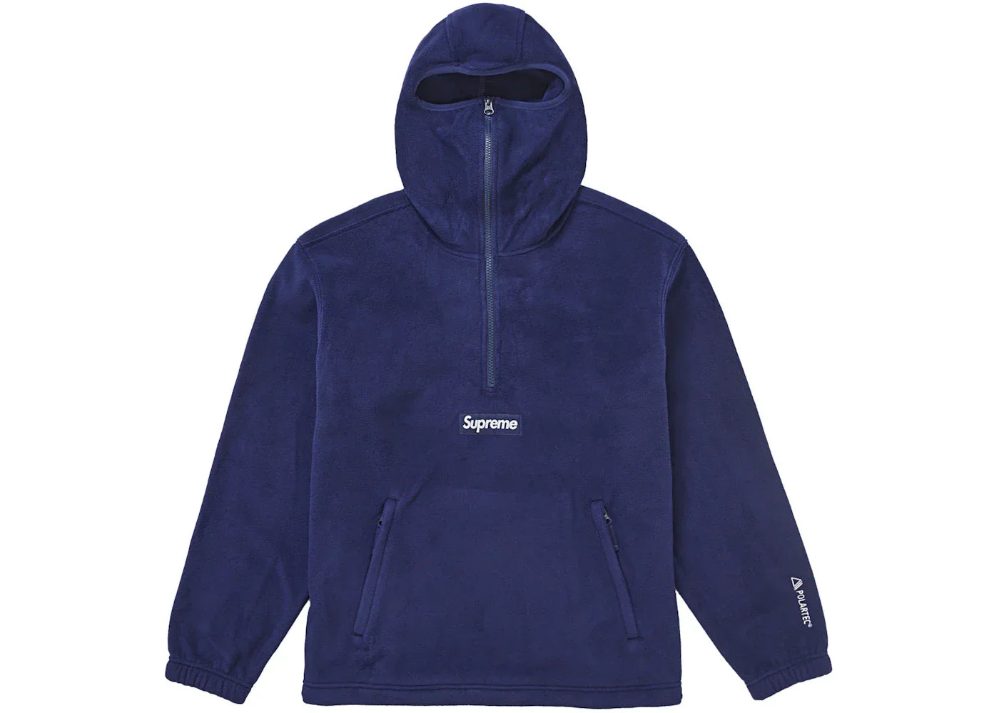Supreme Polartec Facemask Half Zip Hooded Sweatshirt (FW24) Navy -1