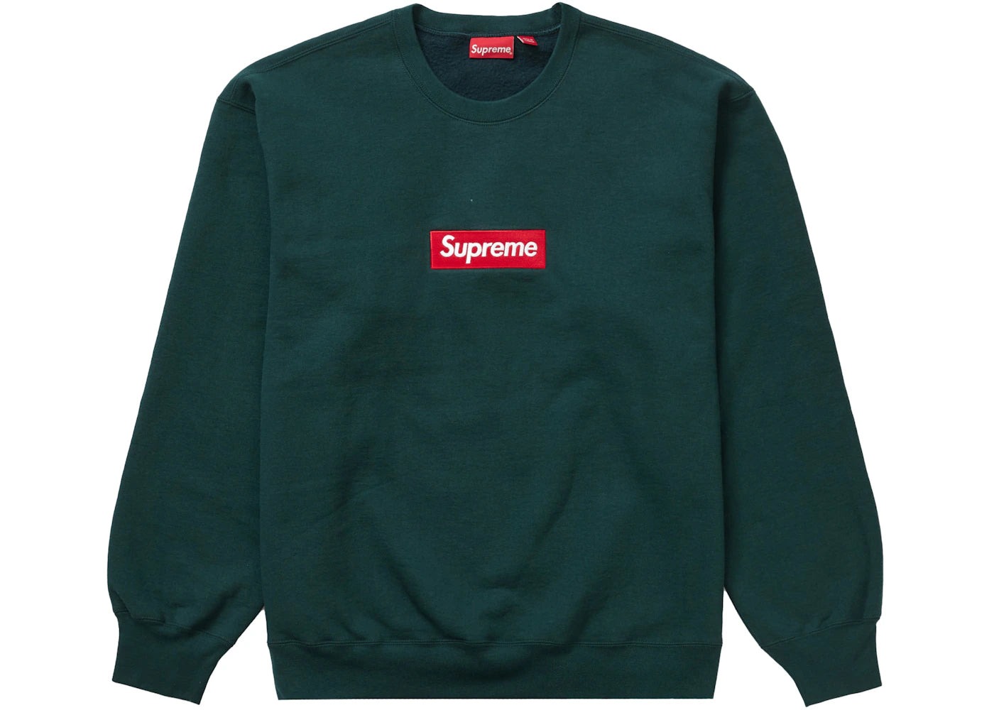 Supreme Box Logo Crewneck (FW22) Dark Pine -1