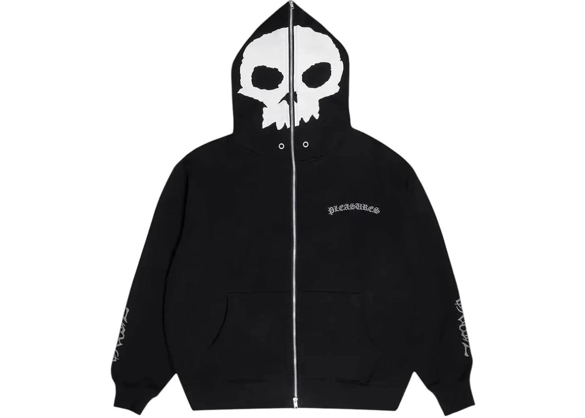 Pleasures Balaclava Zip Hoodie Black -1