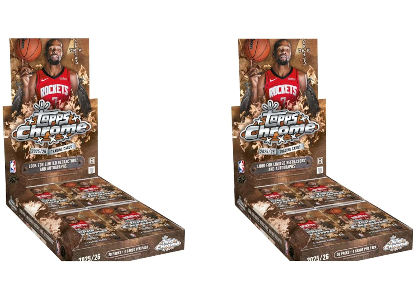 2025/2026 Topps Chrome Cactus Jack Basketball Hobby Box 2x Lot -1