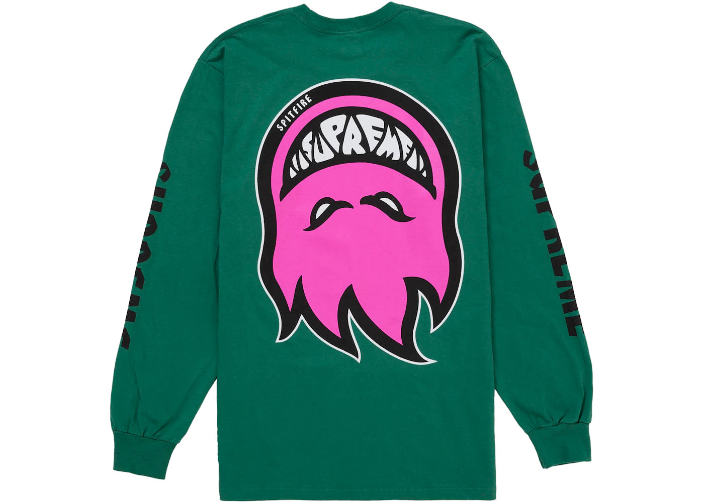 Supreme Spitfire Bighead L/S Tee Green -1