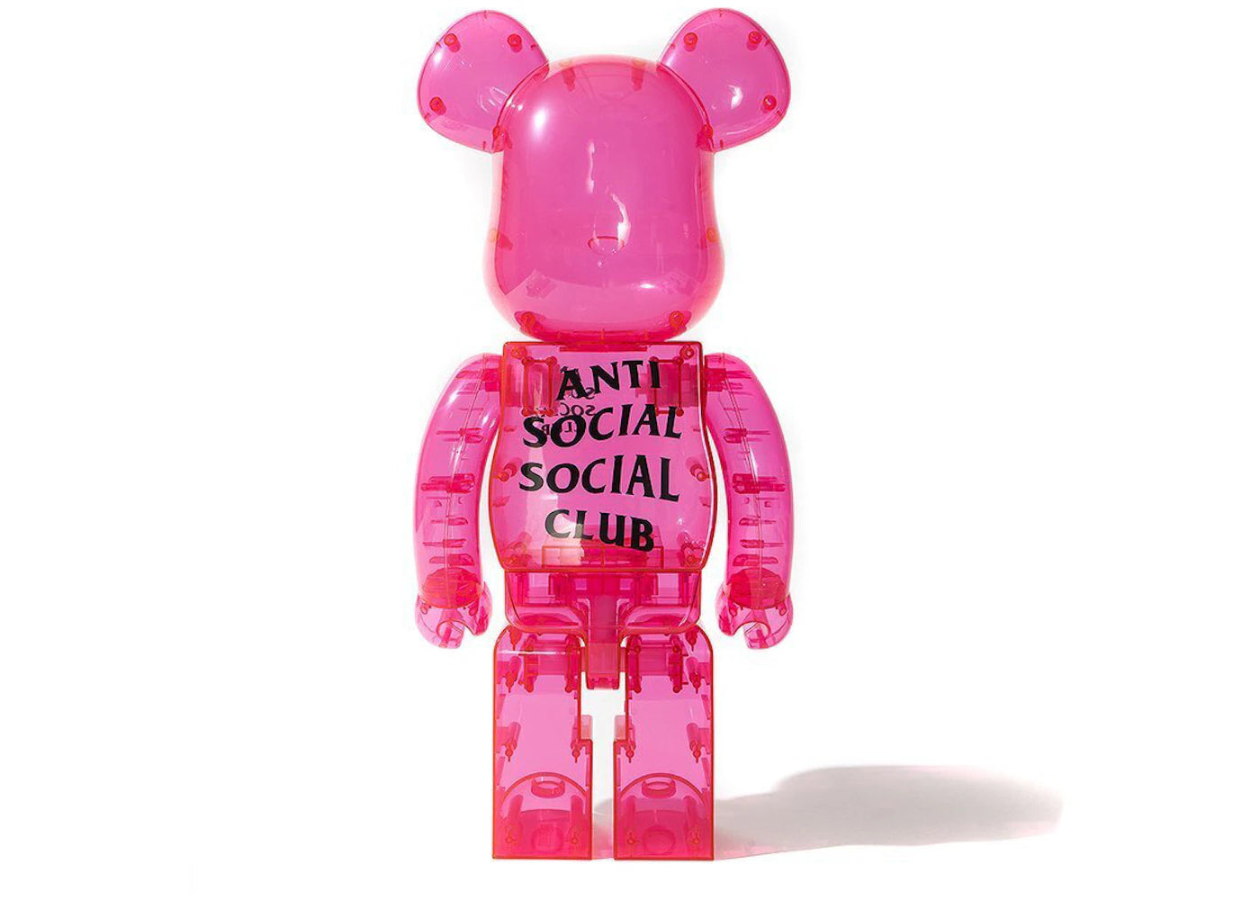 Bearbrick x Antisocial Social Club 1000% Pink -1