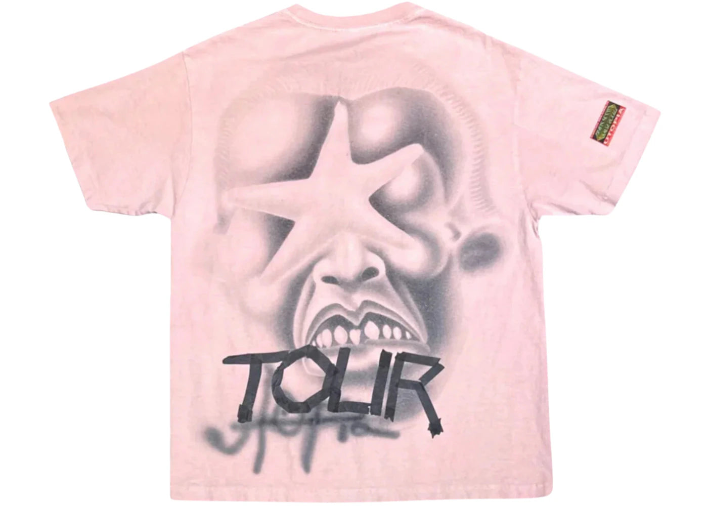Travis Scott Utopia Circus Maximus Pink Star Tee Pink -1