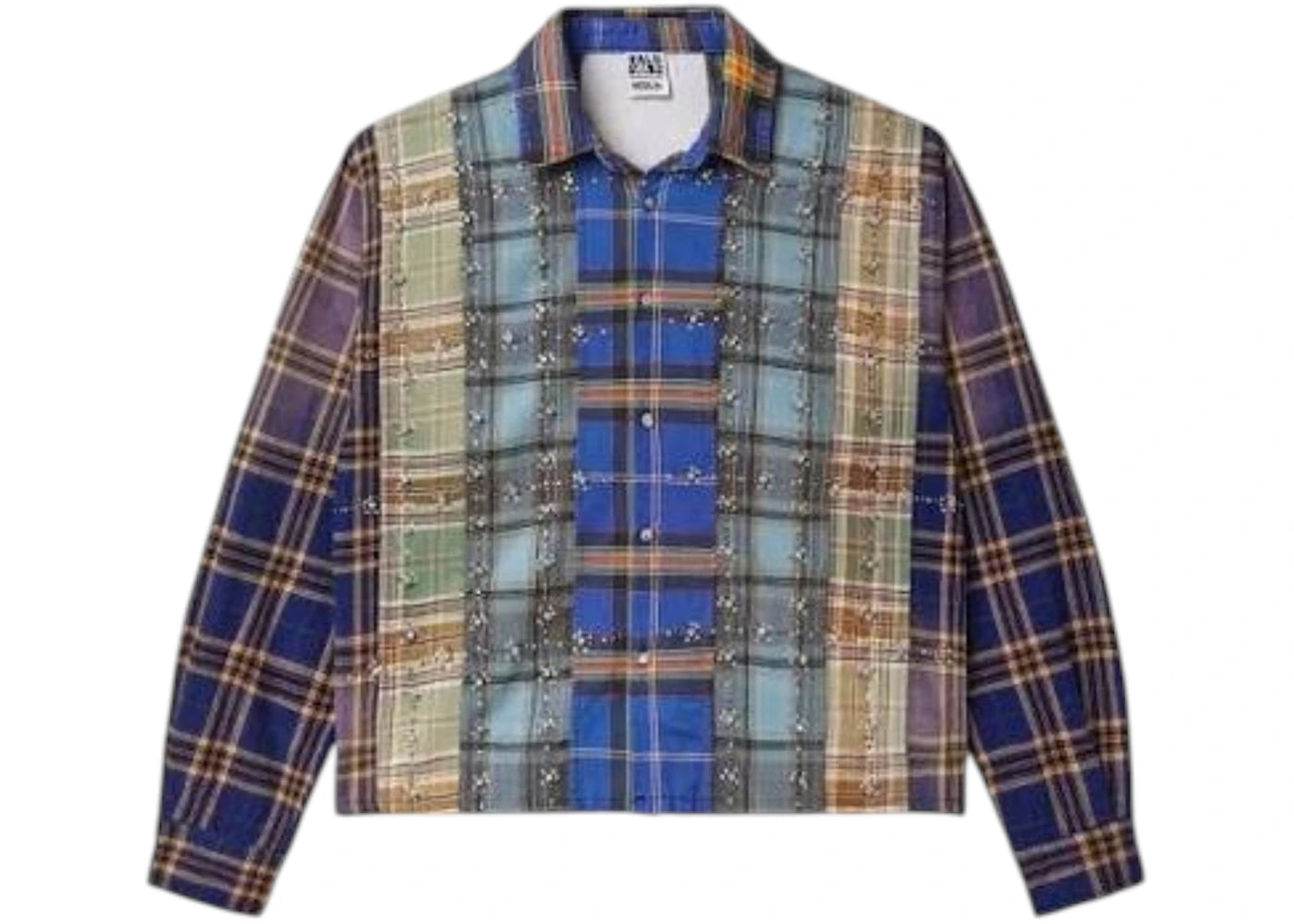Vale Forever Splash Zone Cool Patchwork L/S Flannel Multicolor -1