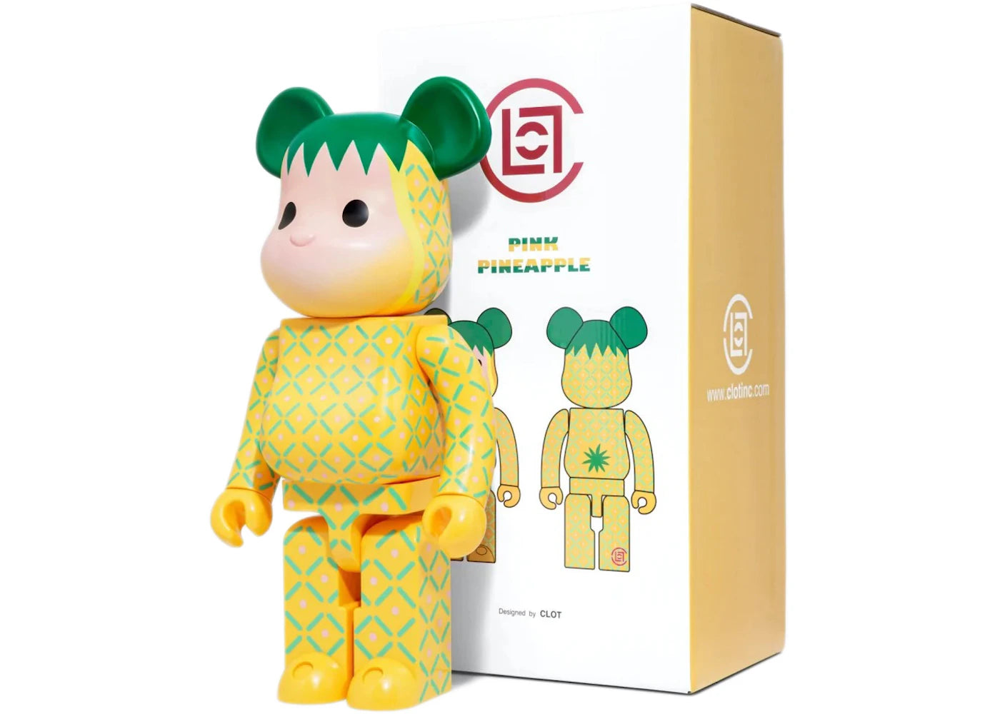 Bearbrick x CLOT Summer Fruits Pink Pineapple 1000% -1
