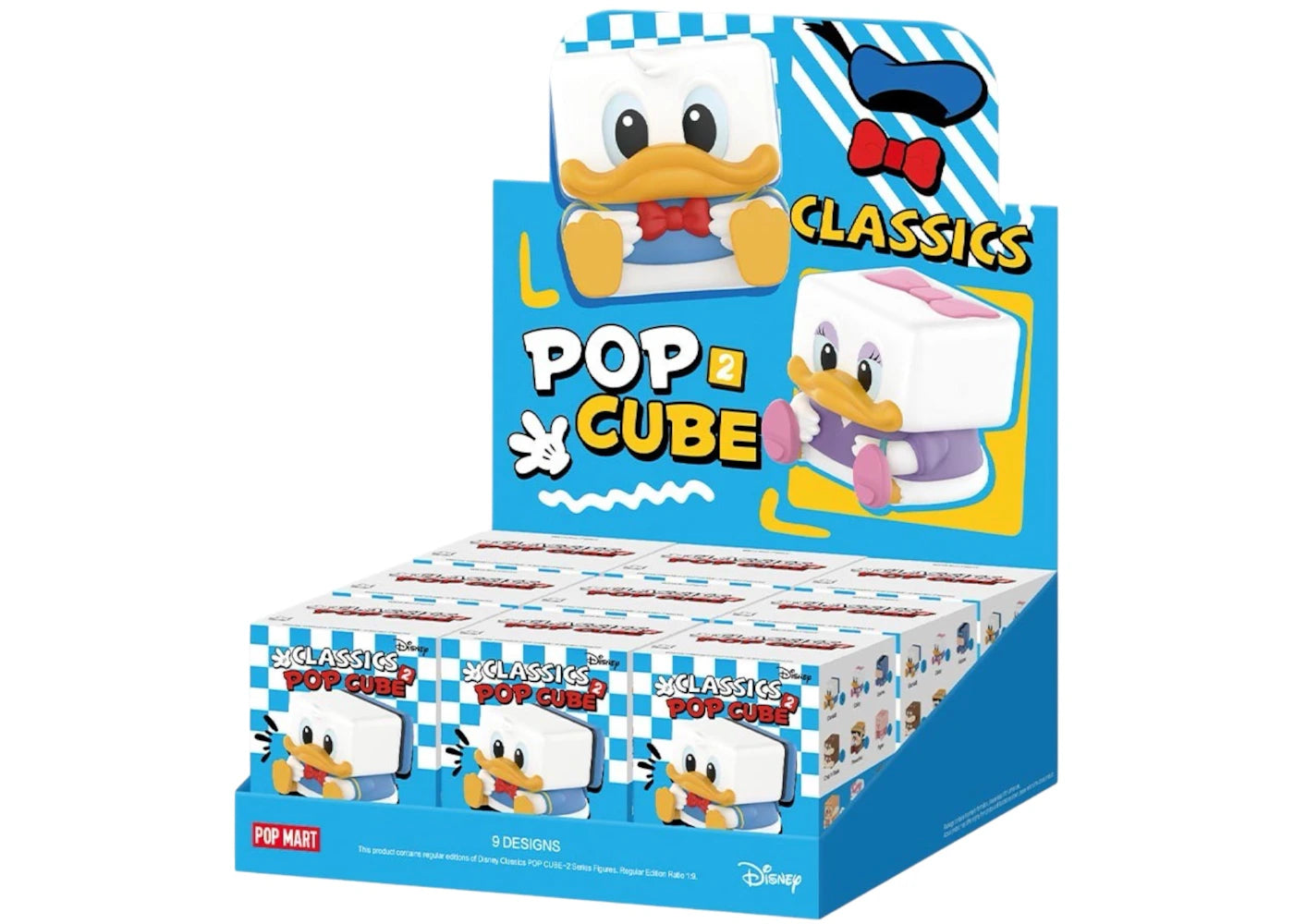 Pop Mart Disney Classics POP CUBE-2 Series Figures Sealed Case (9 Blind Box) -1