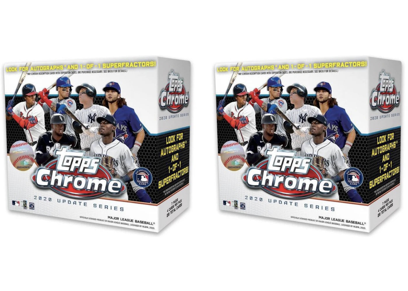 2020 Topps Chrome Update Box 2x Lot (white or blue) -1