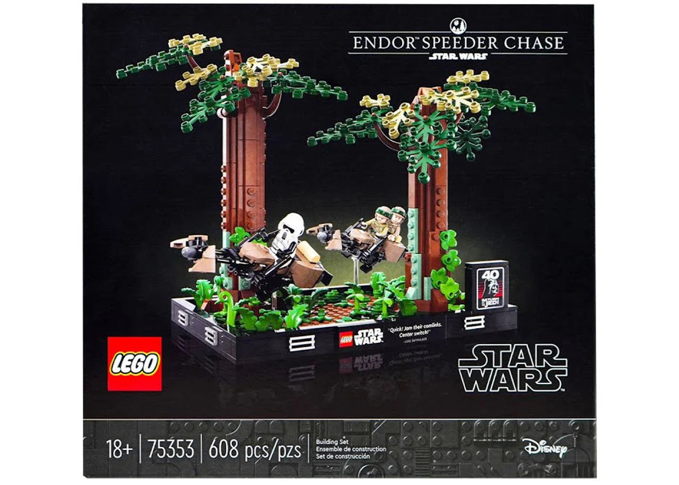 LEGO Star Wars Endor Speeder Chase Diorama Set 75353 -1