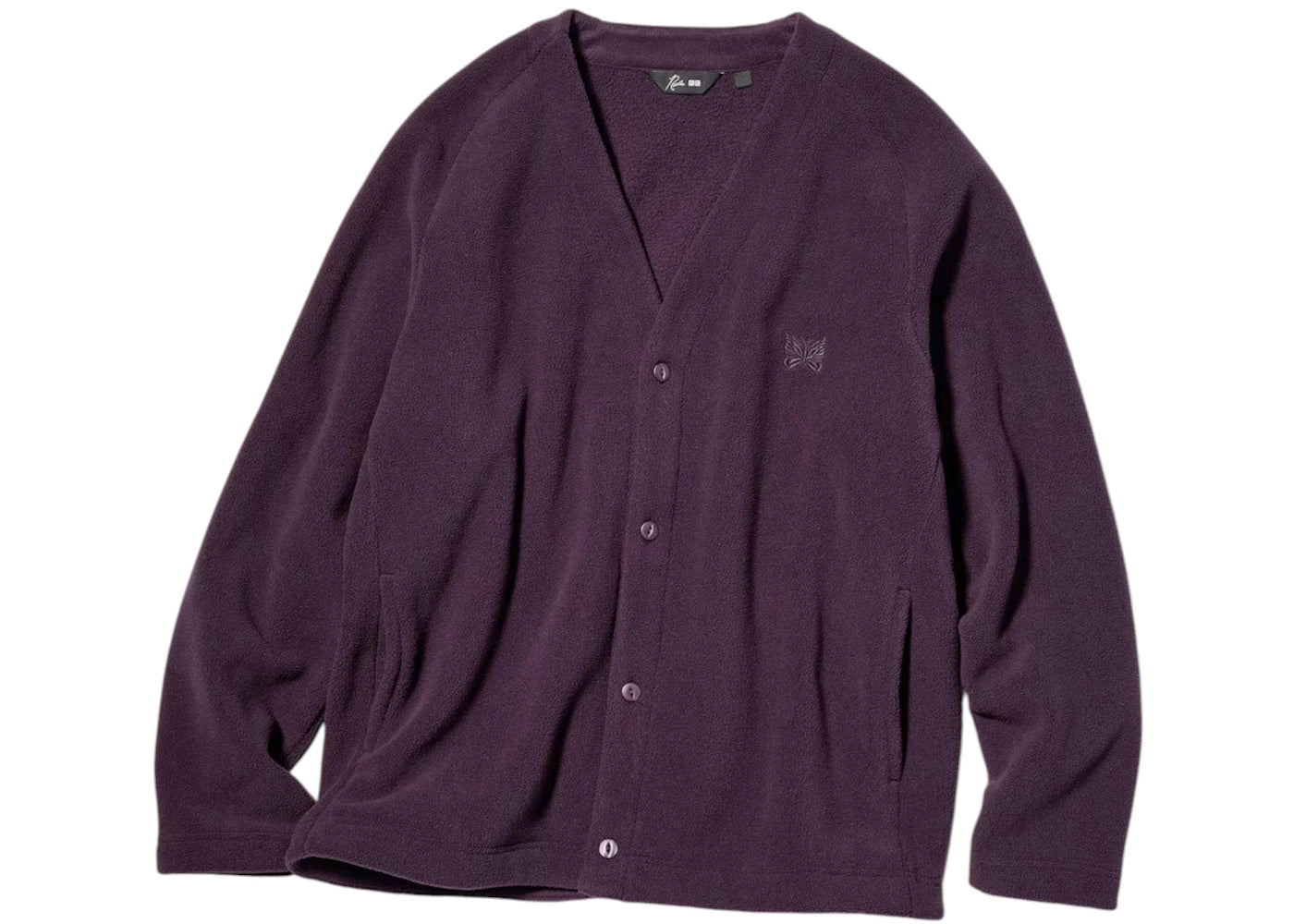 Uniqlo x Needles Fleece Cardigan Purple -1