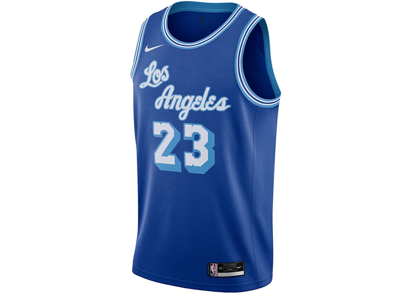 Nike NBA Los Angeles Lakers 2020 Lebron James Classic Edition Swingman Jersey Rush Blue -1