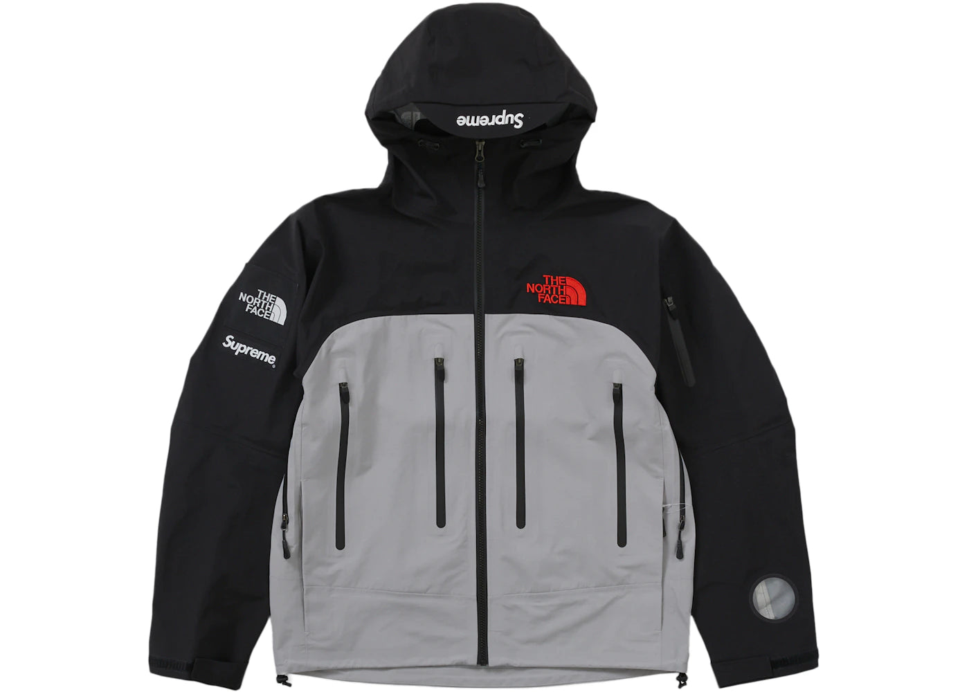 Supreme The North Face Taped Seam Shell Jacket Grey -1