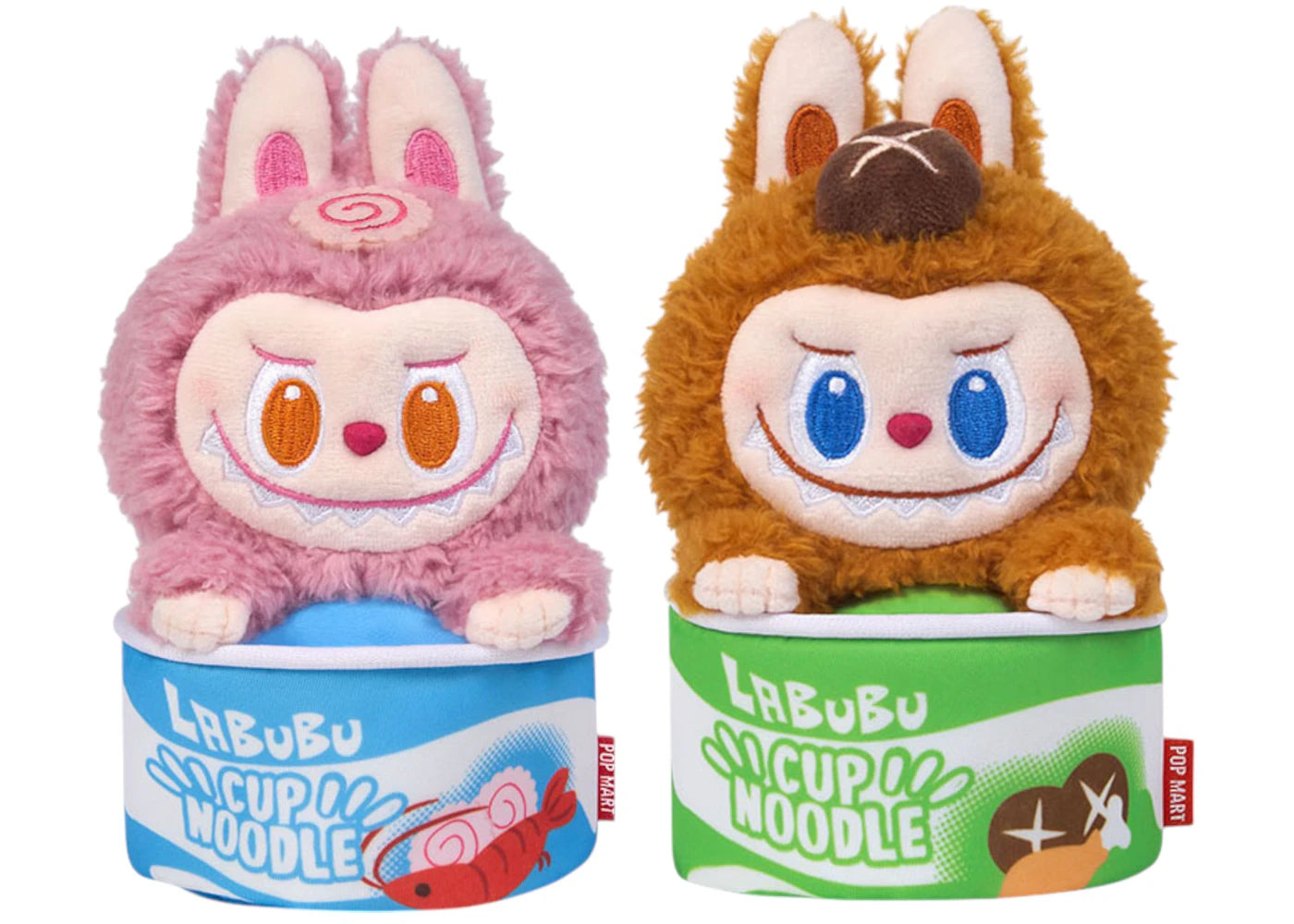 Pop Mart Labubu The Monsters Wacky Mart Series Cup Noodles Figure Storage Bag Set of 2 (Seafood & Mushroom) -1