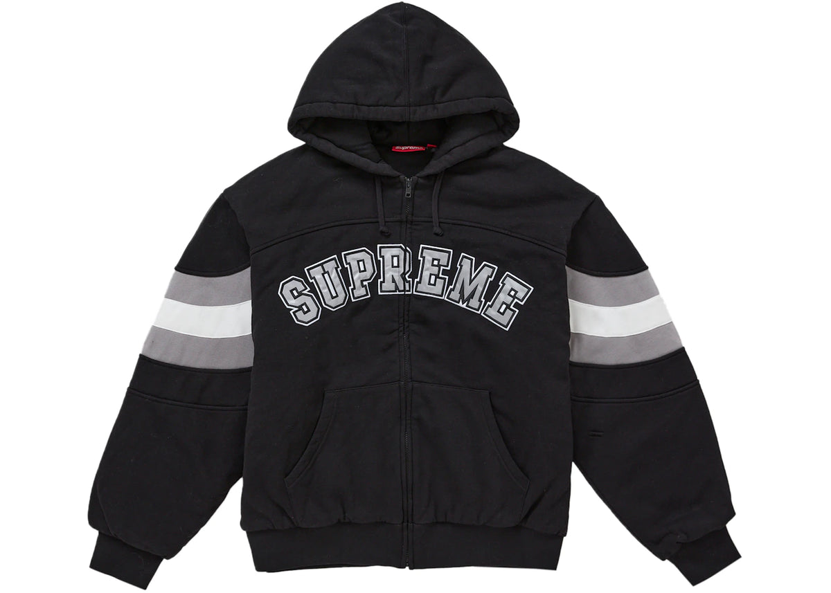 Supreme Filled Zip Up Hooded Sweatshirt Black -1
