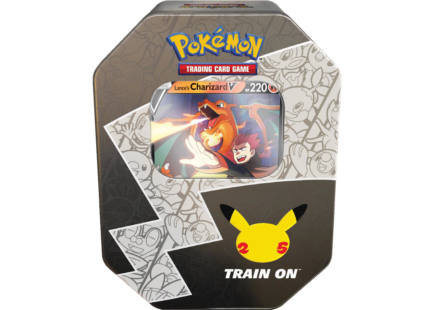 Pokémon TCG 25th Anniversary Celebrations Tin Lances Charizard V -1
