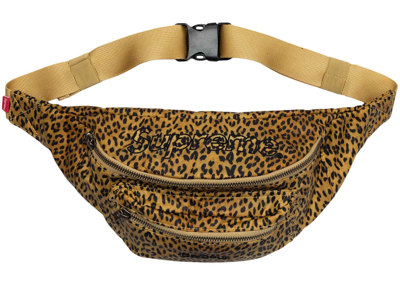 Supreme Barbour Waxed Cotton Waist Bag Leopard -1