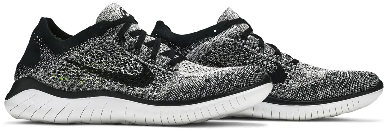Nike Free RN Flyknit 2018 Black White Ombre
