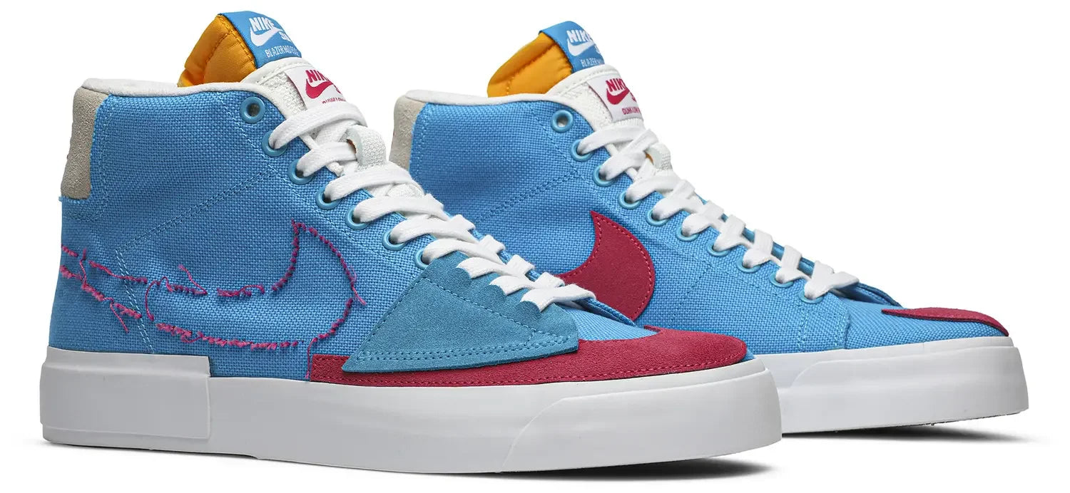 pair Nike SB Zoom Blazer Mid Edge Hack Pack Blue