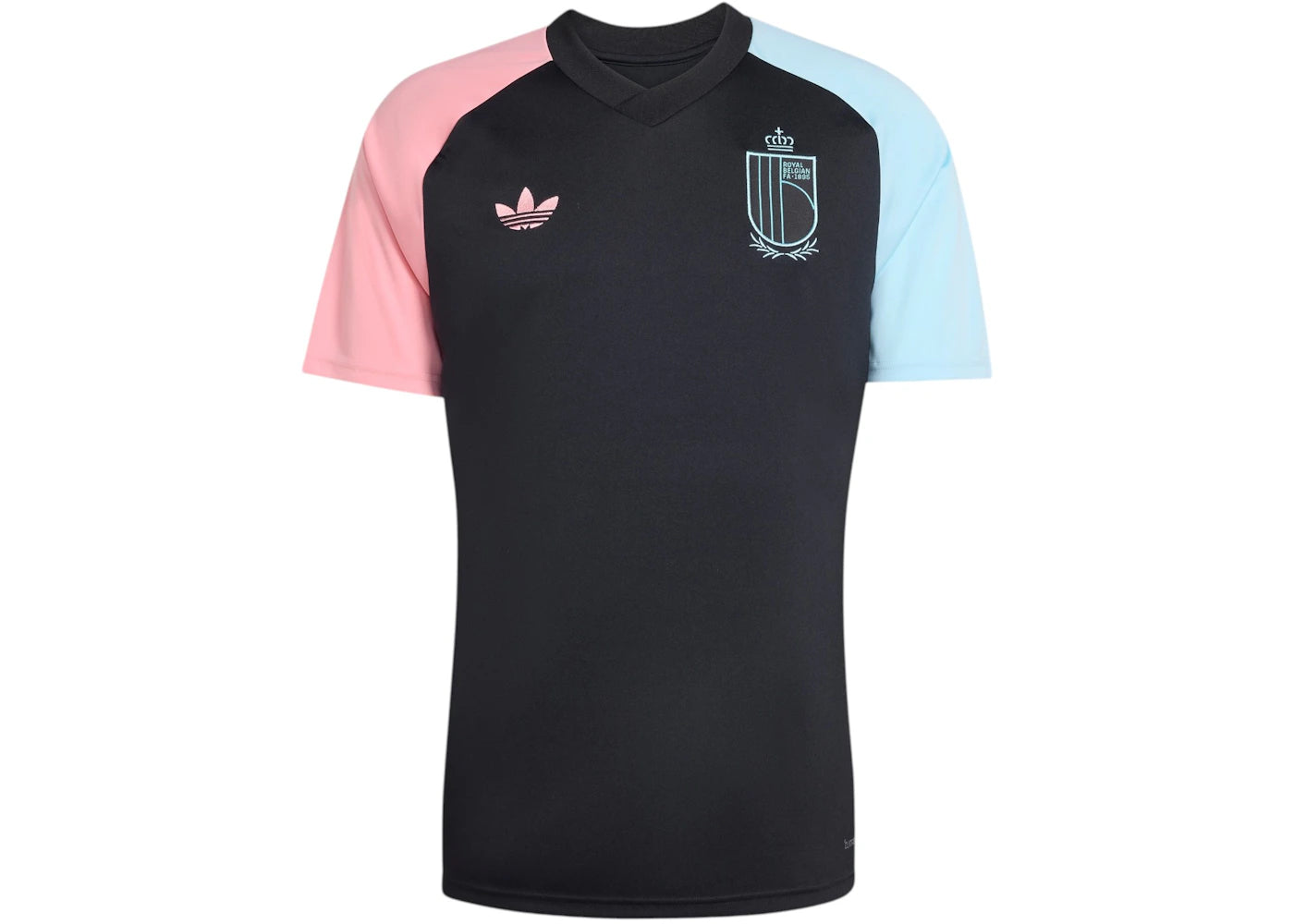 adidas Belgium 26 Away Pre-Match Jersey Black/Super Pop/Frozen Blue -1